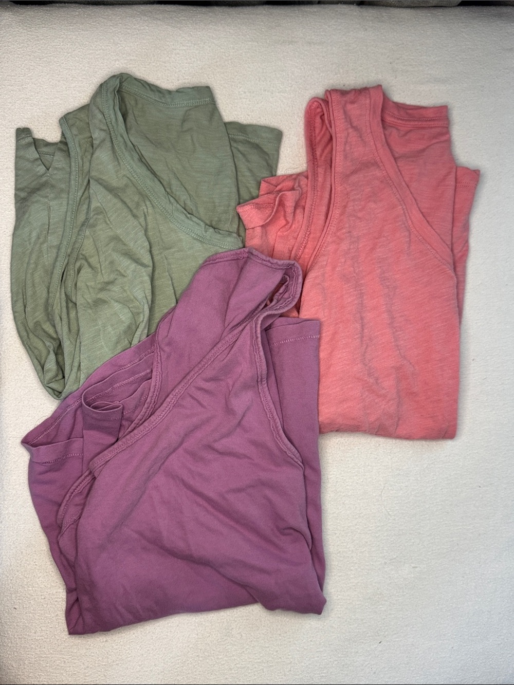 Women's Sleeveless Tank Tops - Pink, Green, Purple